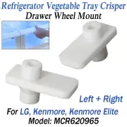 L+R For LG Kenmore Elite Refrigerator Tray Crisper Drawer Wheel Mount MCR620965
