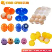 2/6 Grid Egg Storage Box Container Portable Plastic Egg Holder For Outdoor Campi