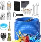 Sewer Jetter Kit 150FT For Pressure Washer, 5800PSI Drain Cleaner Hose 1/4" NPT