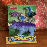 Imaginext Fisher Price Jungle Adventure Animal kingdom Rhino & Iguana