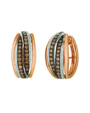 Le Vian Chocolate Diamonds 14K 1.16 ct. tw. Diamond Hoop Earrings