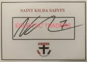 Nasiah Wanganeen-Milera SIGNED St Kilda Saints Card. AFL Football. Steele Owens.