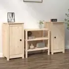 vidaXL Sideboards 2 pcs 39x35x80 cm Solid Wood Pine