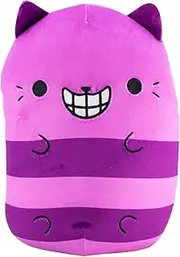 Cats vs Pickles - Jumbo - Chesire - 8" Super Soft and Squishy Bean-Filled Weighted Stuffed Animals - Great for Kids, Boys, & Girls - Collect as Desk Pets, Fidget Toys, or Sensory Toys.