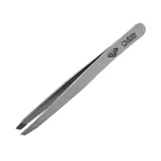 Classic Diamond Coated Tip, Stainless Steel Slanted Tweezers for Precise Eyebrow