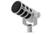 RODE PODMIC USB - White - Dynamic Podcasting Microphone with USB & XLR Output -
