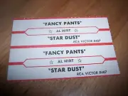 2 Al Hirt Fancy Pants / Star Dust Jukebox Title Strips