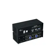 CKLau USB 3.0 Dual Monitor KVM Displayport 1.4 8K30Hz 4K144Hz, 2 Monitors 2 C...
