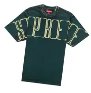 Supreme Overprinted Knockout S/S Top Green XL