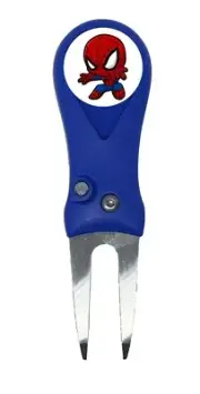 Spiderman Spider Man Chibi Marvel Golf Ball Marker +Switchblade Divot Tool