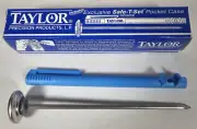 Taylor T-6092N Dial Small Pocket Bi-Therm Thermometer 0 to 220 F T-6092-1 w/Case
