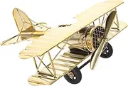 VALICLUD Vintage Iron Aircraft Model Retro Plane Model Ornament for Home Decor Sturdy Metal Airplane Artwork Unique for Collectors Delicate and Rustic Design