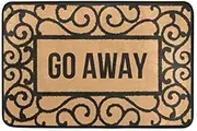 Entrance Doormat Go Away Floor Mat Non-Slip Doormat 23.6"x 15.7" Inch Machine Washable Polyester Fabric