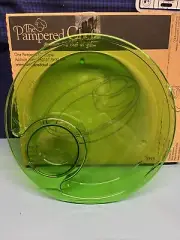 Pampered Chef Chip and Dip Server. 12 in diameter, new never used, Green