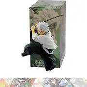 BANDAI SPIRITS Sanemi Shinazugawa: 14cm Vibration Stars Statue Figurine Bundled with 1 A.C.G. Compatible Theme Trading Card (89361)