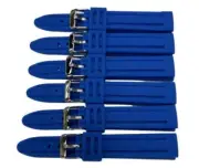 Straight End Watch Silicone Rubber Watch Band with Spring Bars