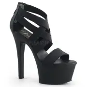 Pleaser Platform Ankle-Strap ASPIRE-669 Black Gogo Table Dance Pole