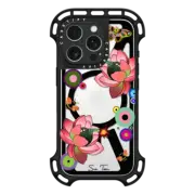 iPhone 16 Pro Ultra Bounce Case MagSafe Compatible PINK FLOWER BOMB IPHONE CASE BY SUE TSAI
