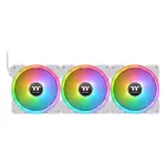 Thermaltake CL-F161-PL12SW-A 3 Pack SWAFAN EX12 120mm RGB PWM Magnetic Cooling Fan (White)