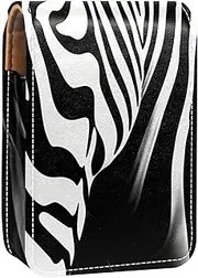Lipstick Case,Portable Makeup Bag Cosmetic Pouch,Lipstick Holder Makeup Organizer,Zebra Stripes
