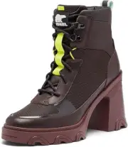 Brand New Sorel Women's Brex Heel Lace Boot New Cinder Sea Sprite US 9.5