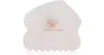 Crystallove Rose Quartz Contour Gua Sha Facial Massage Tools 1Pcs