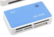 Astrotek All In 1 Portable Card Reader USB 2.0 Hub/Dock f/Memory Card/SD/Mini SD