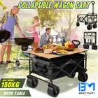 Foldable Garden Trolley Wagon Cart Outdoor Camping Market Beach Wheelbarrow