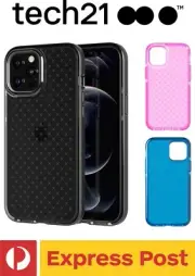 iPhone 12 Pro Max (6.7") ShockProof Transparent Slim Case - Tech21 EVO CHECK