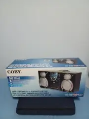 ⁰Coby AM/FM CD /Cassette Player Portable Stereo CXCD400 Brand New in Box