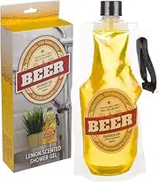 MIJOMA Beer Shower Gel Refreshing Lemon Fragrance 300ml PET Bag with Ribbon Perfect for Hangovers Great Gift