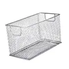 Mesh Wire Storage Basket Mesh Open Storage Bin for Laundry Cabinets Home