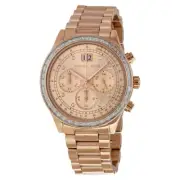 Michael Kors Brinkley Chronograph Rose Dial Ladies Watch MK6204