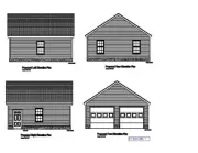 24'X24'- 24'X24' GARAGE PLANS GABLE ROOF 2 CAR PLANS 17-2424-GBL-1