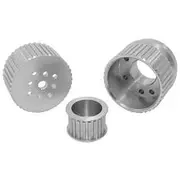 Aeroflow Gilmer Drive Kit (Belt not included) - Silver Finish suit Ford 289-351W and 302-351C, AF64-3002