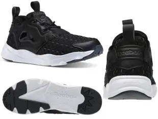 香港代購 正品 假一賠十  Reebok FURYLITE NEW WOVEN V70798 黑編織白底 復古慢跑鞋