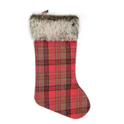 2Pcs Christmas Stocking Bag Hanging Pendant for Xmas Tree Hanging Decor Christmas plush socks