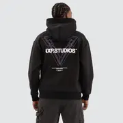 [Nena and Pasadena] Dagger Relaxed Hoodie Jet black