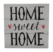 Gianna's Home Rustic Farmhouse Distressed Wood Plank Board Sign (Home Sweet