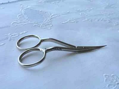 Bohin 4" Double Curve Scissors, Needlework, Embroidery, Cross Stitch