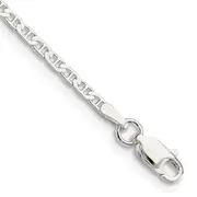 7 Inch Sterling Silver 2.1mm Flat Anchor Chain