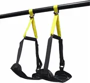 Fitness Ab Straps Hanging Adjustable Ab Slings Straps with Handle for Home Gym Pull Up Bar Hanging Leg Knee Raise Fitness Assist Workout Abdominal Trainer for Men and Women