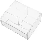 Box Clear Acrylic Card Organizer Box for Story Cards and Educational Flashcards Plastic Storage Case and Transparent Design for Easy Access