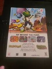Frogger's Adventures 2 The Lost Wand Print Ad 2000s Vintage 8x11