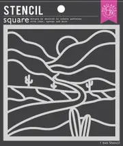 Hero Arts Desert Road Stencil