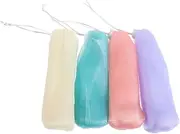 Baluue 8pcs Thick Foam Net Bag for Soap Bars Exfoliating Mesh Soap Pouch Travel Bag for Face Wash Bath Hanging Soap Mesh Bag