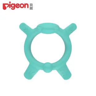 【Pigeon 貝親】呼呼熊矽膠固齒器-綠