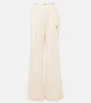 [Joseph] Joseph Tunis high-rise cotton wide-leg pants AU 14 white