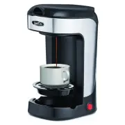 BELLA One Scoop One Cup Coffee Maker, Brew in Minutes, Dishwater Safe, Black and