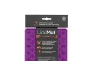 LickiMat Mini Tuff Buddy Slow Feeder Mat Freezer Safe for Dogs Purple